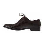 Dolce & Gabbana Brown Patterned Leather Dress Formal Shoes MV1723-44