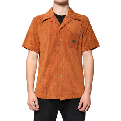 Dolce & Gabbana Hazel Cotton Velvet Button Down Collared Shirt
