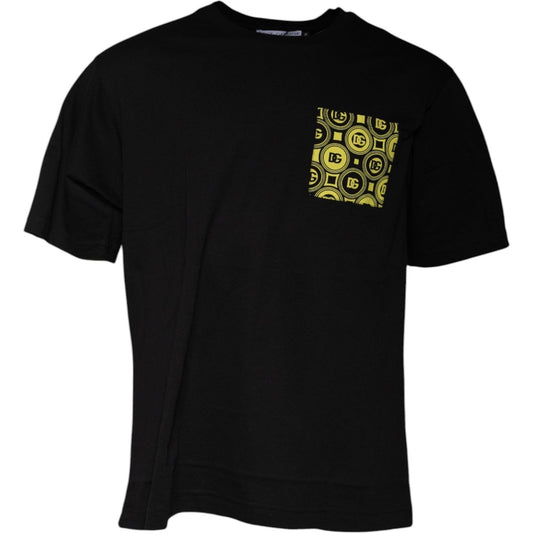 Dolce & Gabbana Black Logo Print Cotton Short Sleeves T-shirt TSH878463-50