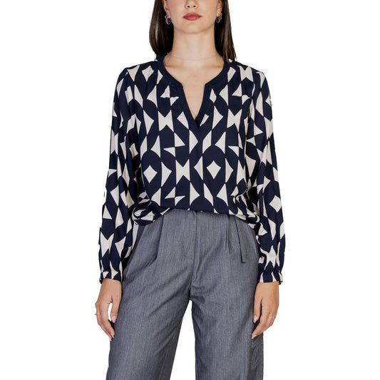 Street One Blue Viscose Blouse