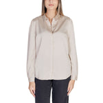 Vila Clothes Gold Polyester Blouse