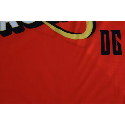 Dolce & Gabbana Orange Royals Print Round Neck T-shirt