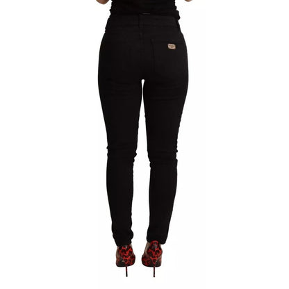 Dolce & Gabbana Black Cotton Stretch Skinny Denim Jeans