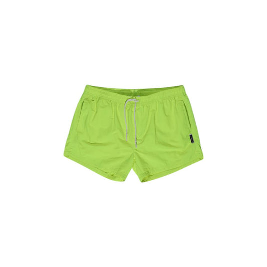 Hamaki-Ho Yellow Polyester Swim Short