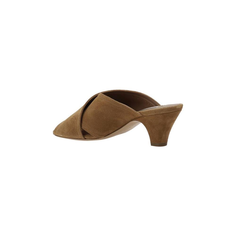 Casadei Suede Sandals CA-1H030J0501NOMAD2611HONEY-EU37.5/US7.5