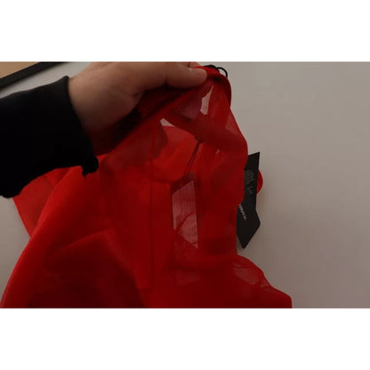 Dolce & Gabbana Orange Semi Transparent Blouse Sweater