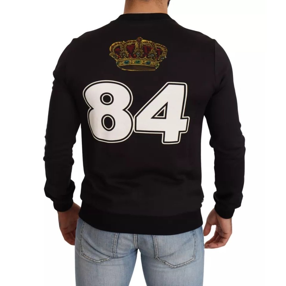 Dolce & Gabbana Black Cupid Print Hoodie Sweatshirt Sweater