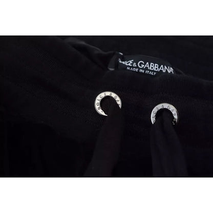 Dolce & Gabbana Black Cotton Skinny Jogger Sweatpants Pants