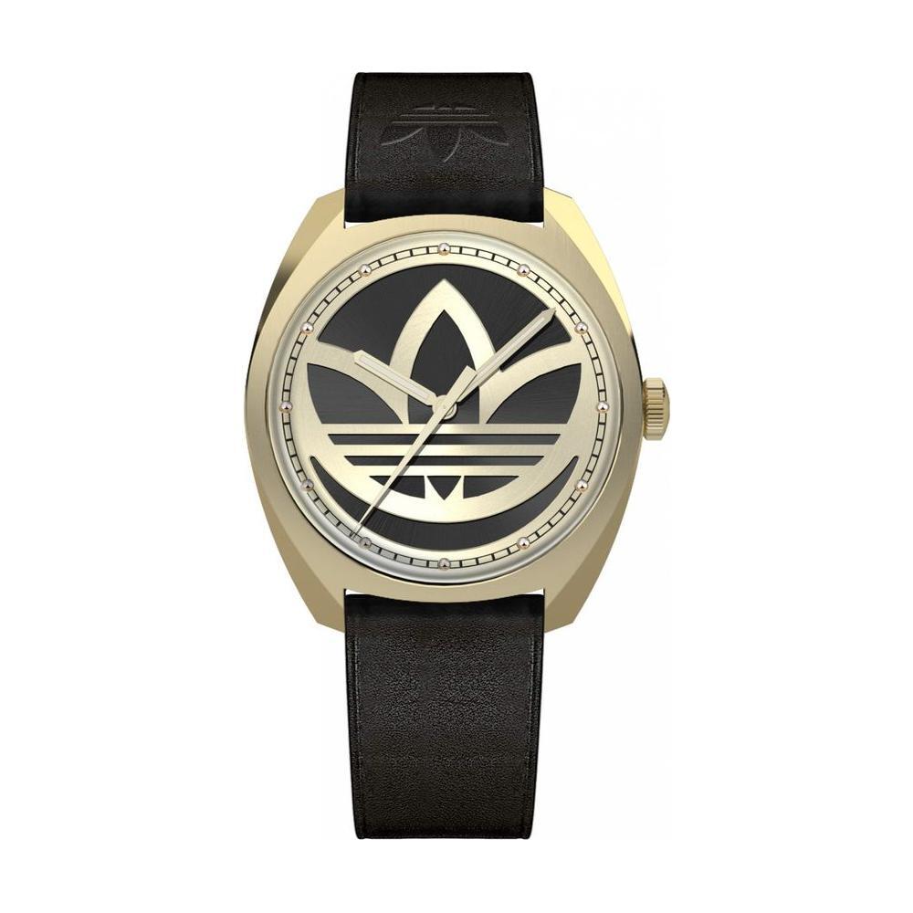 Adidas Black Leather Watch ADAOFH22512AC
