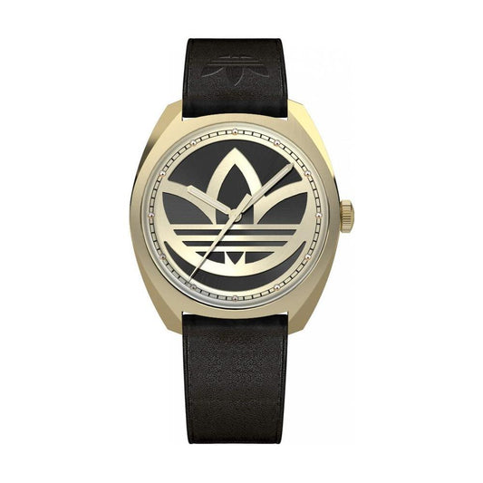 Adidas Black Leather Watch ADAOFH22512AC