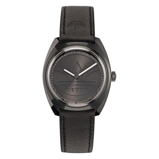 Adidas Black Leather Watch ADAOFH22514AC