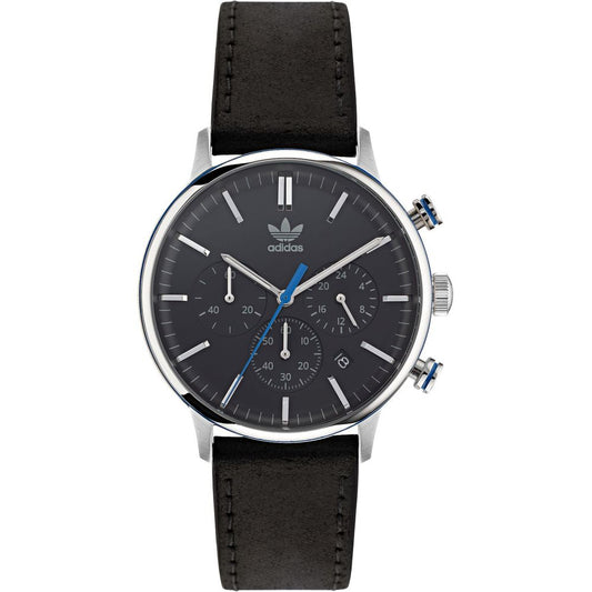 Adidas Black Leather Watch ADAOSY22013AC