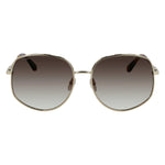 Salvatore Ferragamo Gold Metal Sunglasses SFSF277S710AC