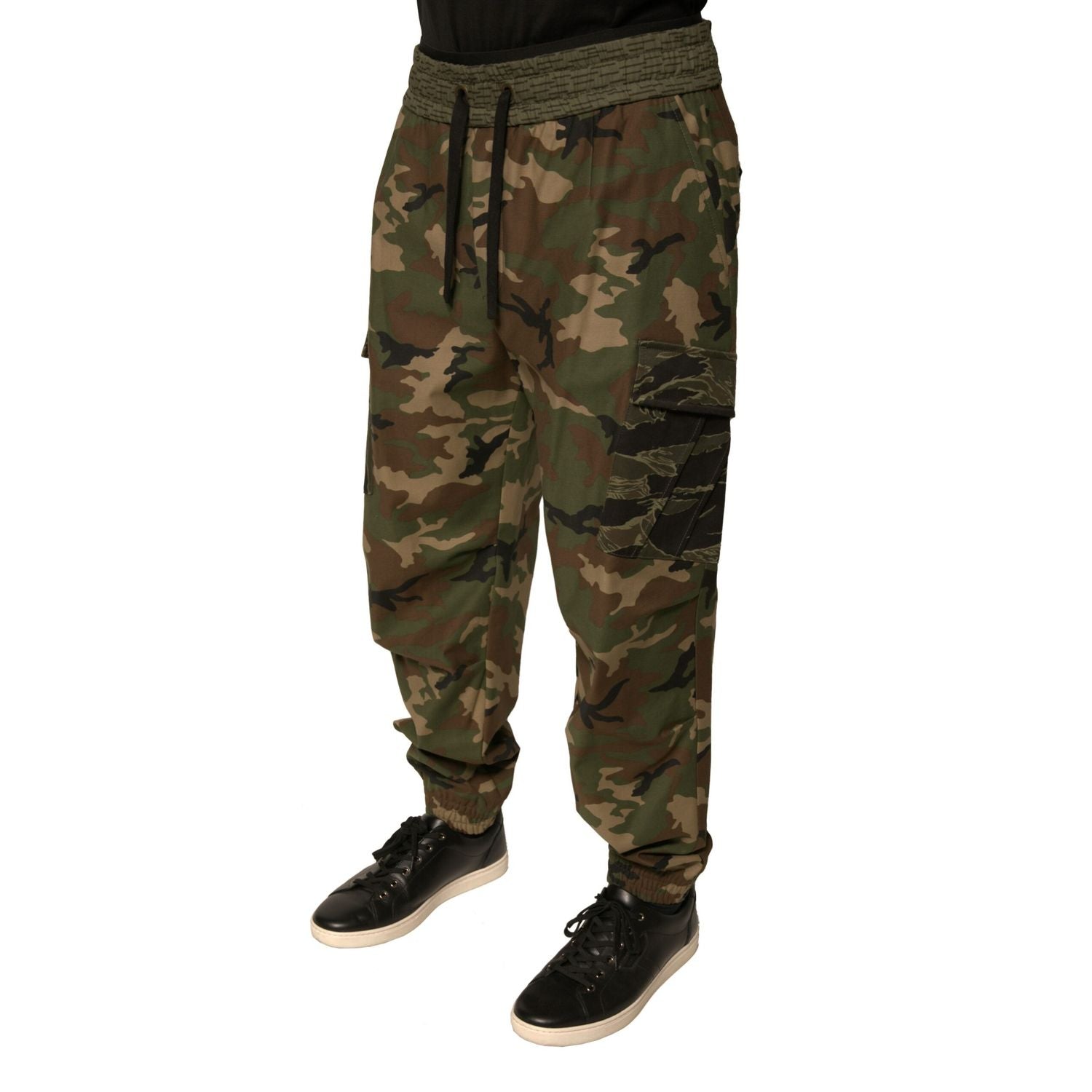 Dolce & Gabbana Multicolor Camouflage Cargo Sweatpants Pants