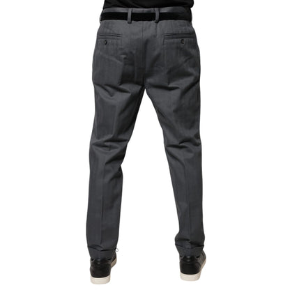 Dolce & Gabbana Gray Tapered Formal Dress Pants