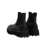 Dolce & Gabbana Black Chelsea Boots Leather Slip On Shoes