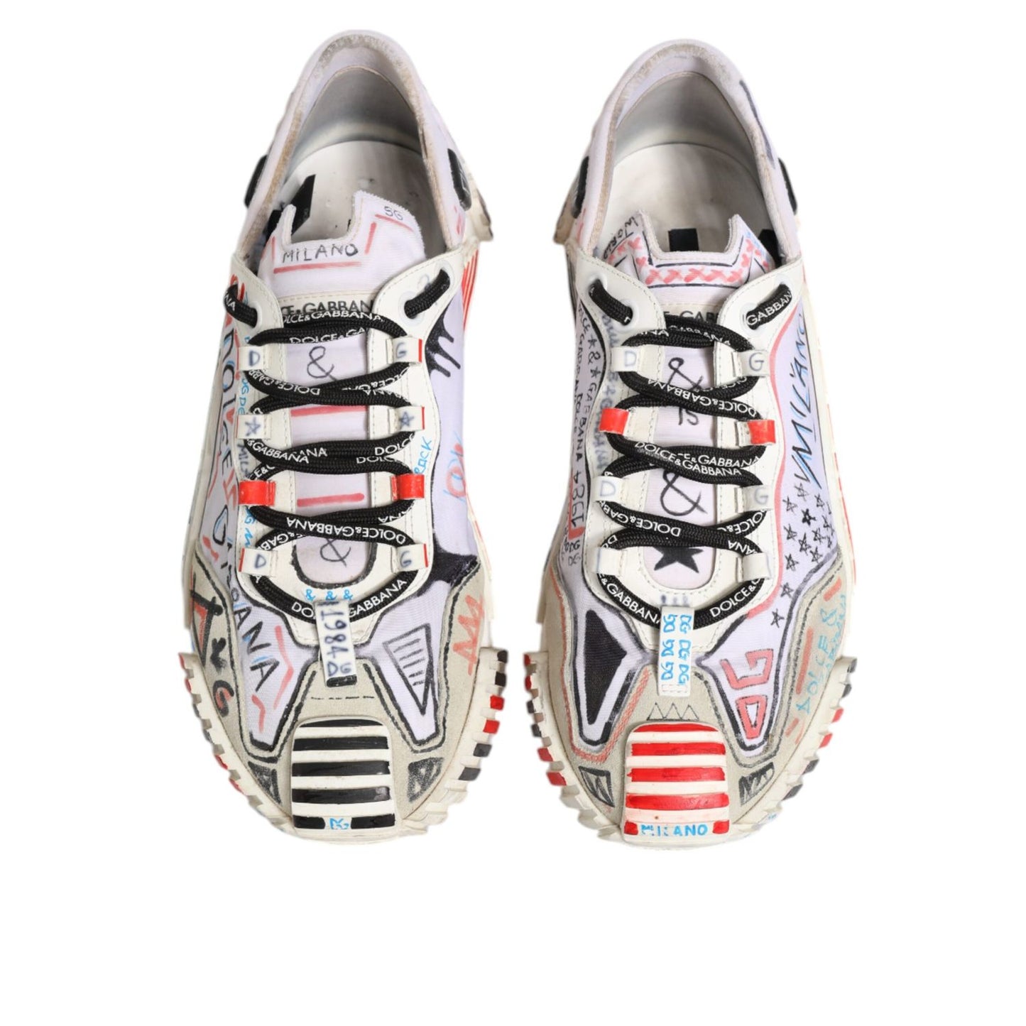 Dolce & Gabbana Multicolor Suede Fabric NS1 Sneakers Shoes