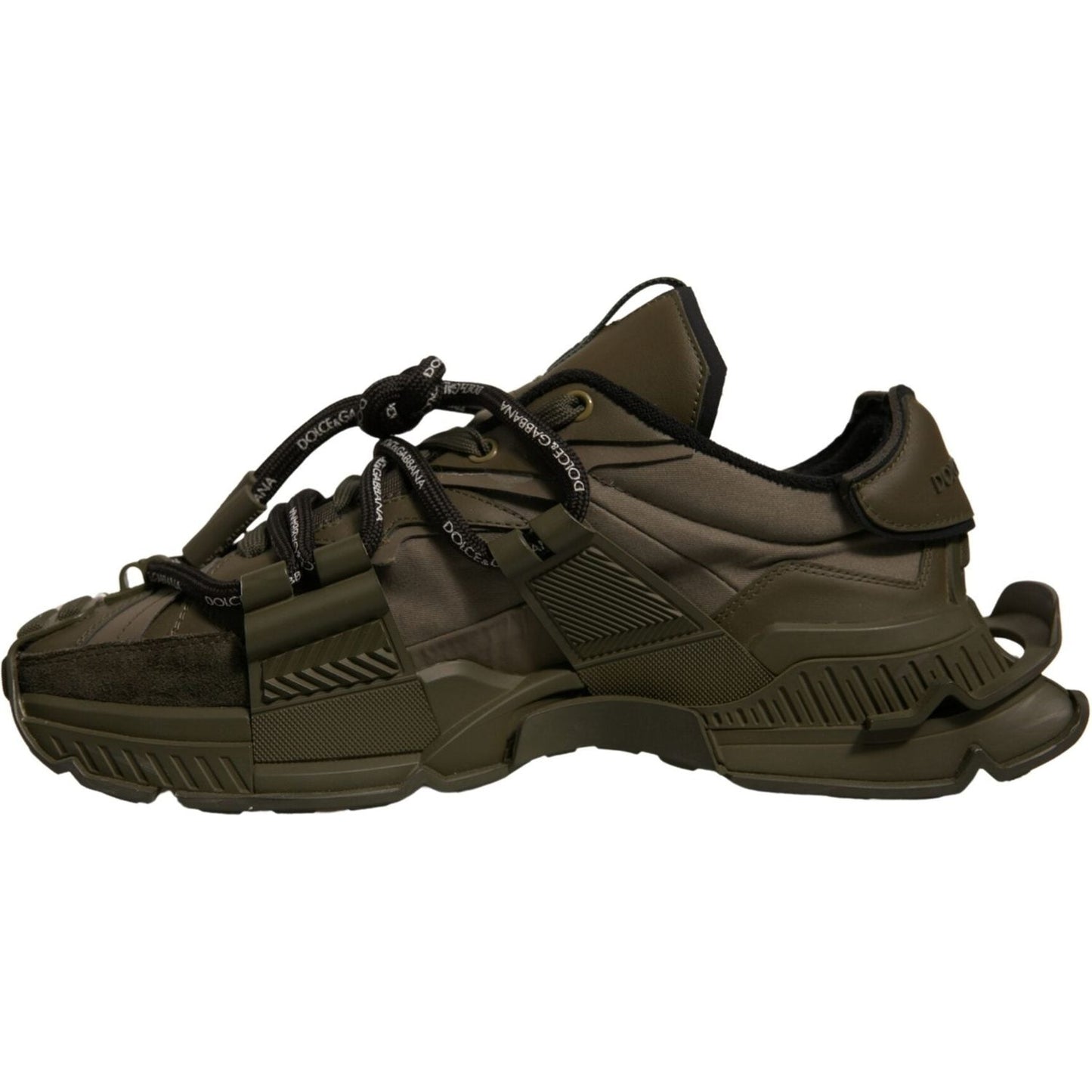 Dolce & Gabbana Military Green Space Low Top Sneakers Shoes MV6895-44