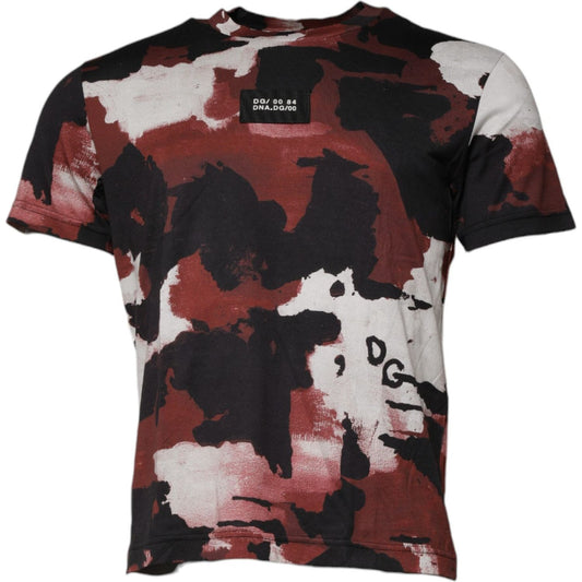 Dolce & Gabbana Multicolor Camouflage Crew Neck T-shirt