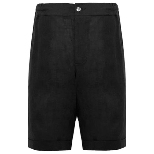 Alpha Studio Black Linen Short AL-14703-IT46 | S