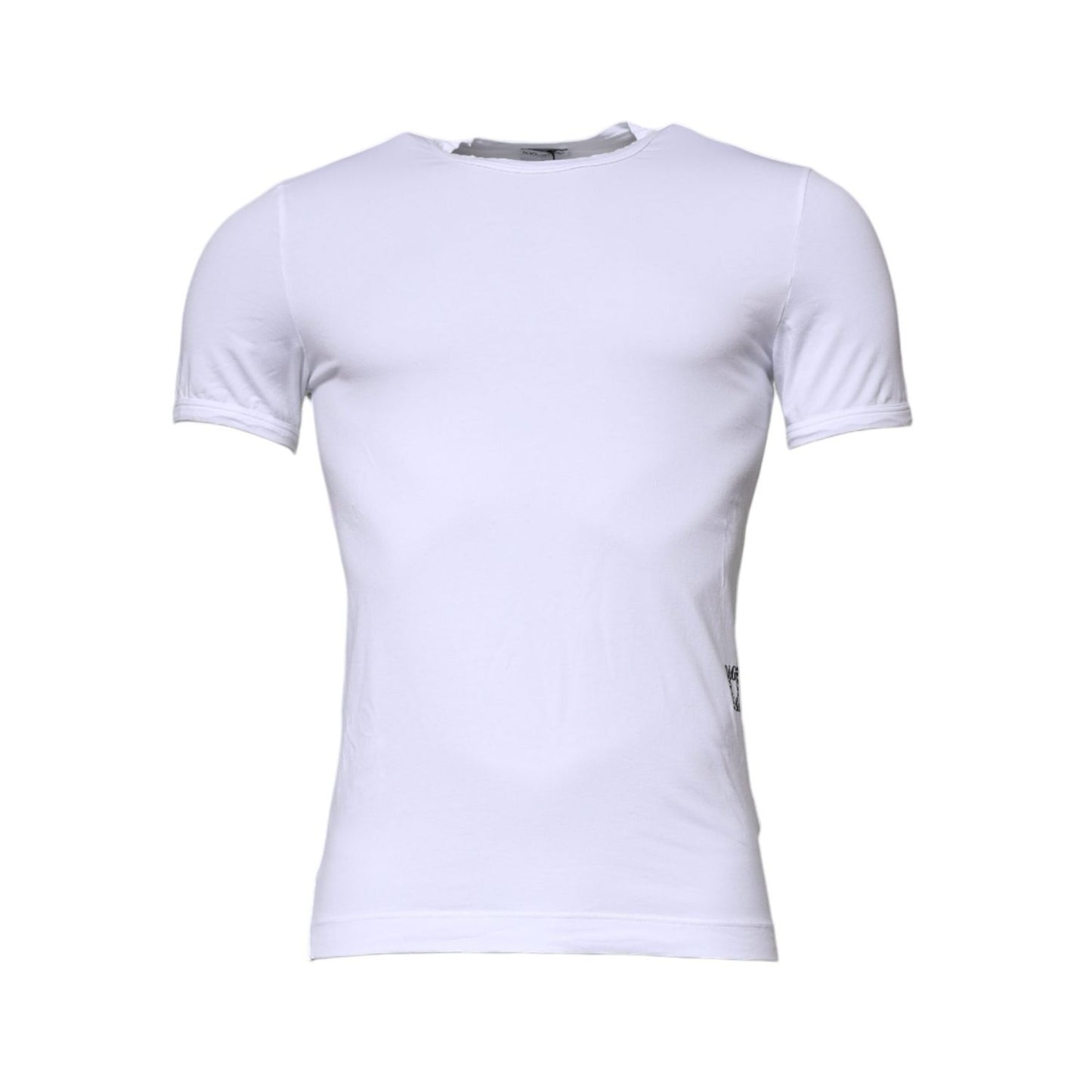 Dolce & Gabbana White Cotton Stretch Crewneck Underwear T-shirt