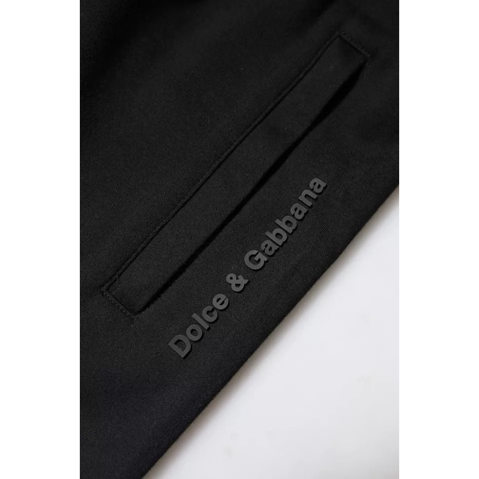 Dolce & Gabbana Black Cotton Jogger Jogging Pants