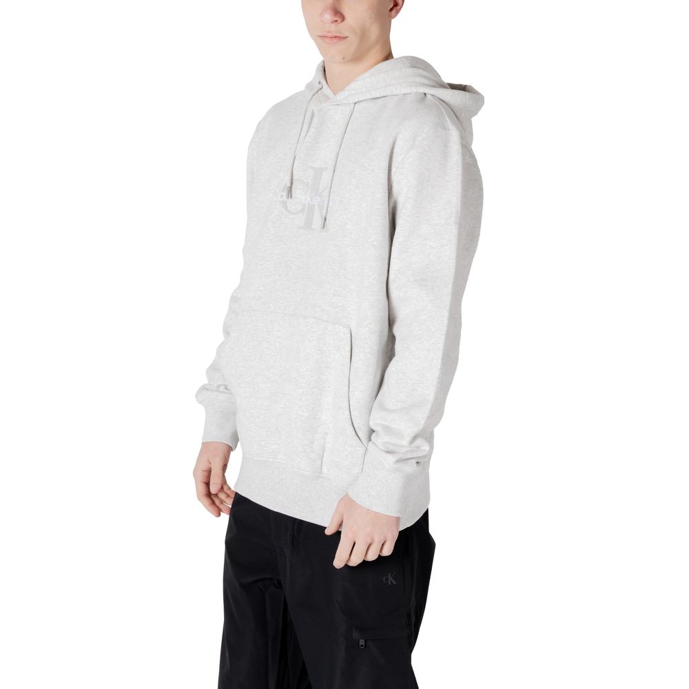 Calvin Klein Jeans Gray Cotton Hoody