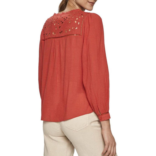 Pepe Jeans Red Viscose Shirt PE-1030-40