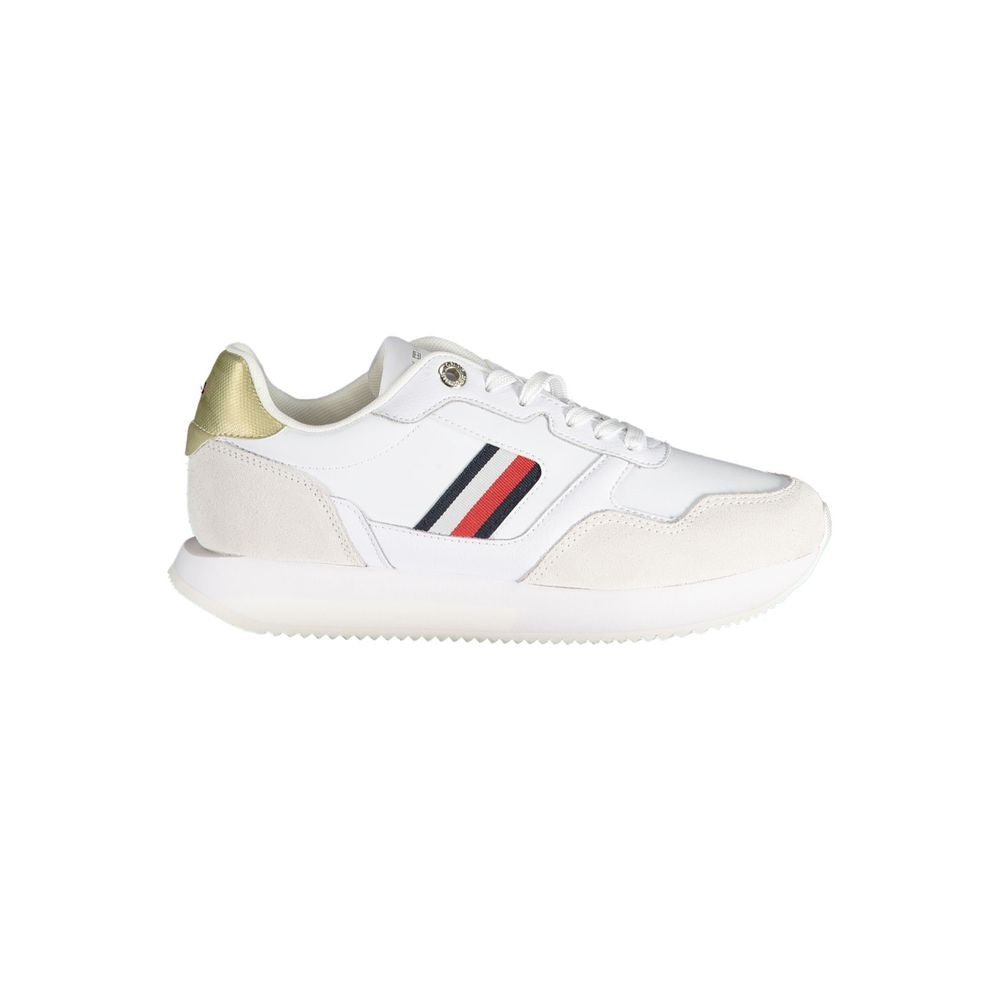 Tommy Hilfiger White Leather Women Sneaker TO-22803-FBB-330