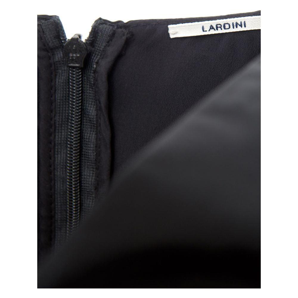 Lardini Elegant Black Polyester Dress