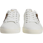 Dolce & Gabbana White Leather Heart Embellished Sneakers Shoes MV7039-43