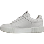 Dolce & Gabbana White Miami Leather Low Top Sneakers Shoes LA12387-38