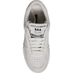 Dolce & Gabbana White Miami Leather Low Top Sneakers Shoes LA12387-38