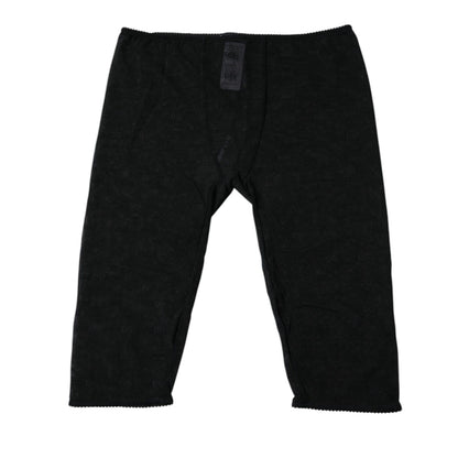 Dolce & Gabbana Black Logo Lace Lingerie Cropped Tight Underwear