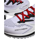 Dolce & Gabbana White SORRENTO Sport Stretch Sneakers Shoes MV7173-44.5
