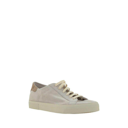 Brunello Cucinelli Cream White Leather Sneakers BRMZUCHHP330CFE29BB-45-FBB-371
