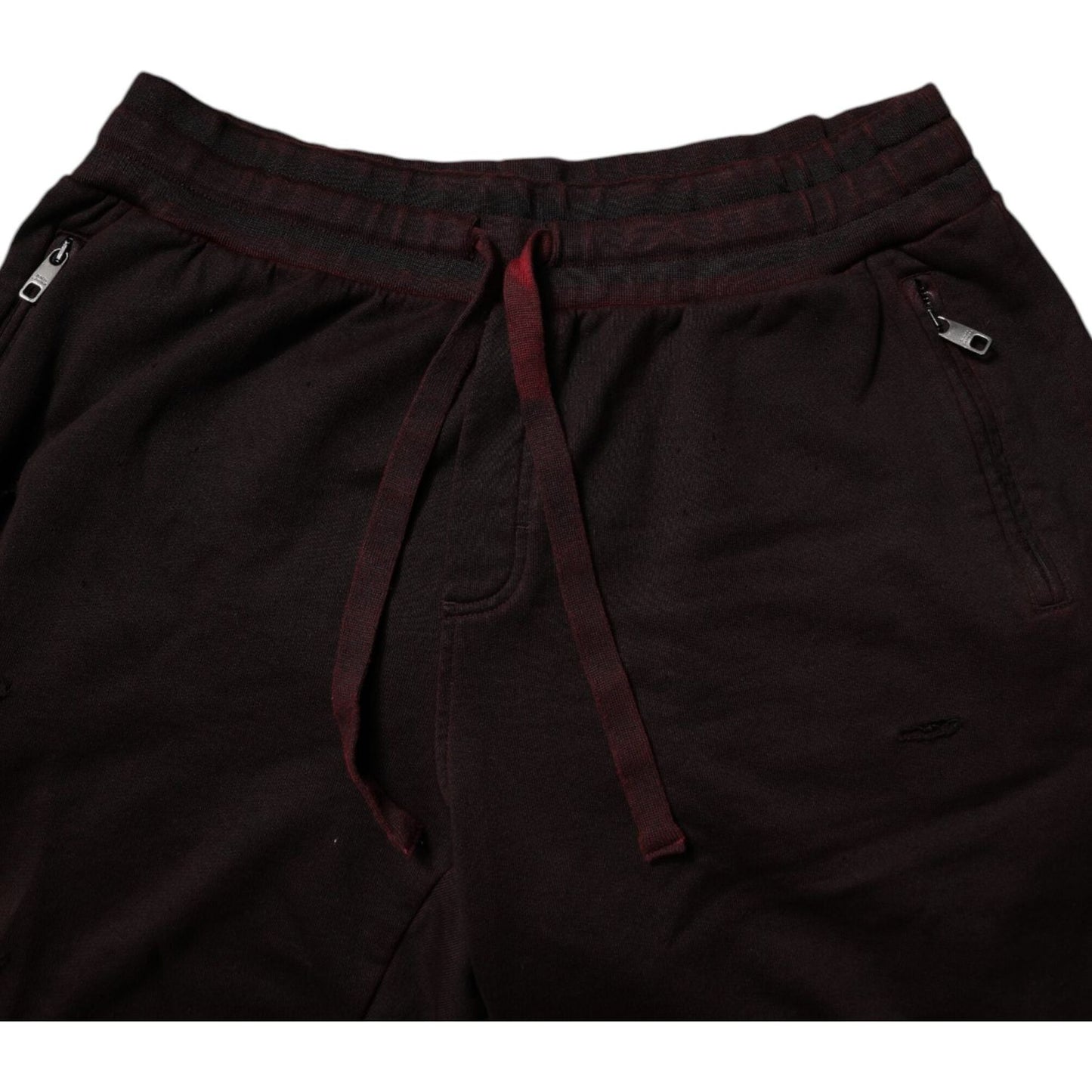 Dolce & Gabbana Bordeaux Cotton Bermuda Sweatshorts Shorts PAN76179-56
