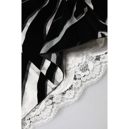 Dolce & Gabbana Black White Zebra A-line Sheath Mini Dress