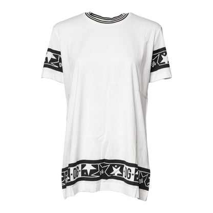 Dolce & Gabbana White #DGMillennials Cotton Crewneck T-shirt