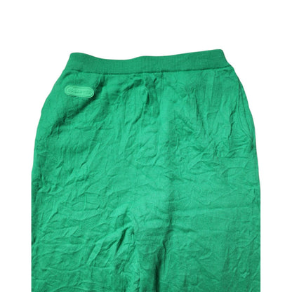 Dsquared² Green Cotton Elastic Waist Men Casual Pants