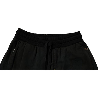 Dolce & Gabbana Black Cotton Sweatshorts Men Bermuda Shorts