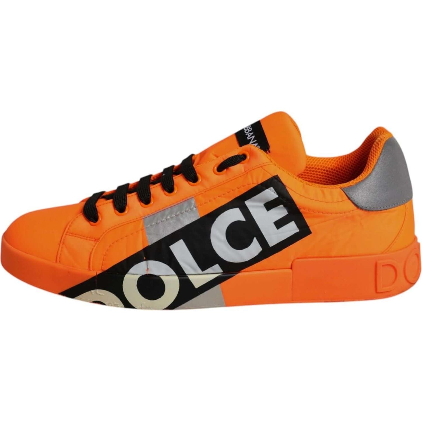 Dolce & Gabbana Orange Portofino Logo Tape Men Sneakers Shoes MV7224#1-42
