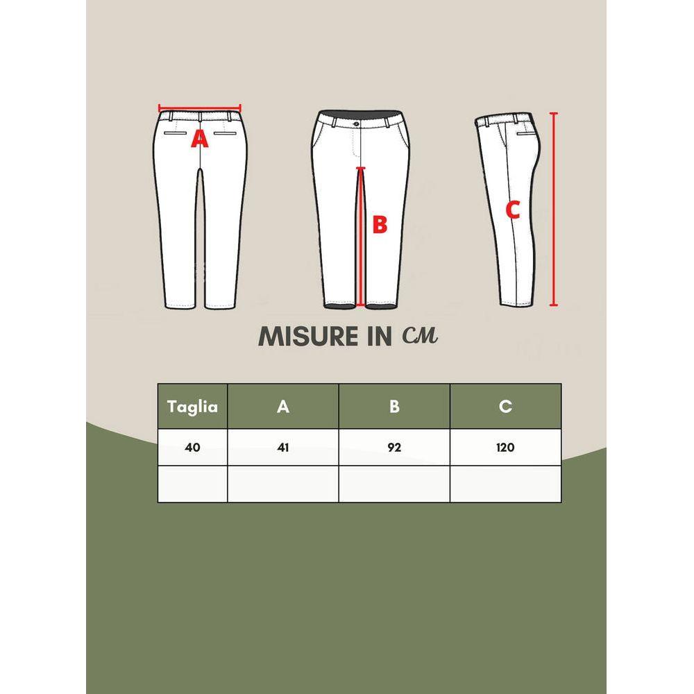 Bottega Veneta Multicolor Viscose Casual Pants