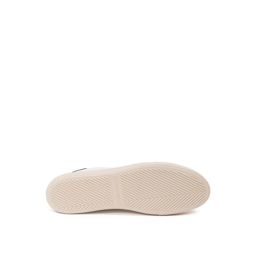 P448 White Leather Athletic Sneakers