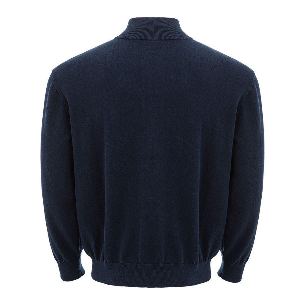 Armani Exchange Blue Cotton Sweatshirt