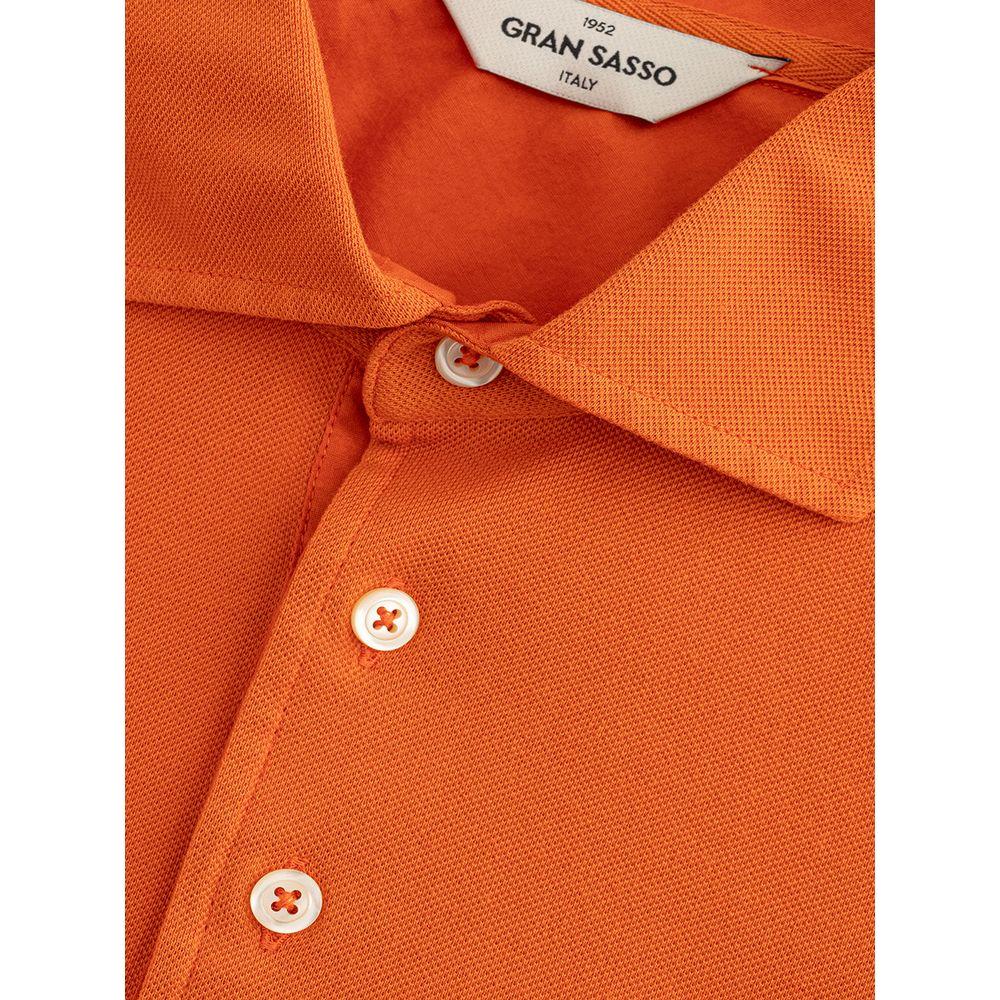 Gran Sasso Elegant Orange Cotton Polo for Men GR-4433670-IT50 | L