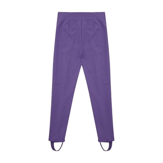 Lardini Elegant Purple Viscose Pants