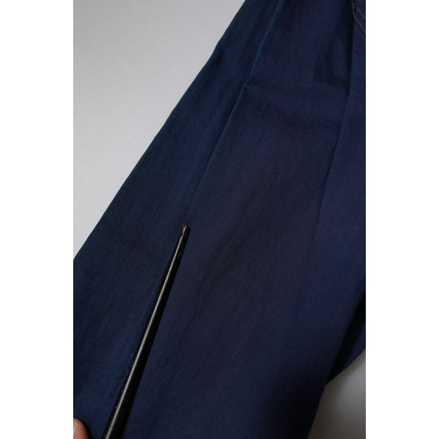 Dolce & Gabbana Dark Blue Cotton GOLD Dress Formal Shirt