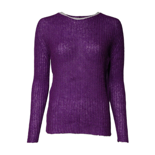 PINK MEMORIES Violet Knitted Long Sleeves Round Neck Sweater