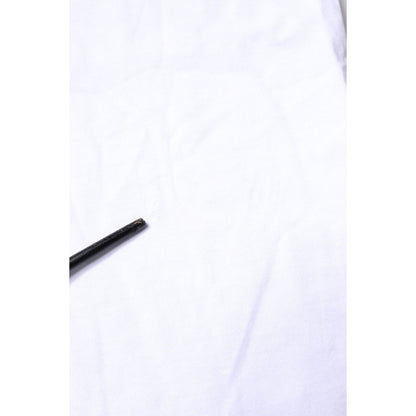 Dolce & Gabbana White Cotton Printed Round Neck Top T-shirt